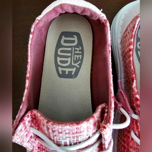 Pink Hey Dudes Wendy Cross Hatch - Picture 6 of 8